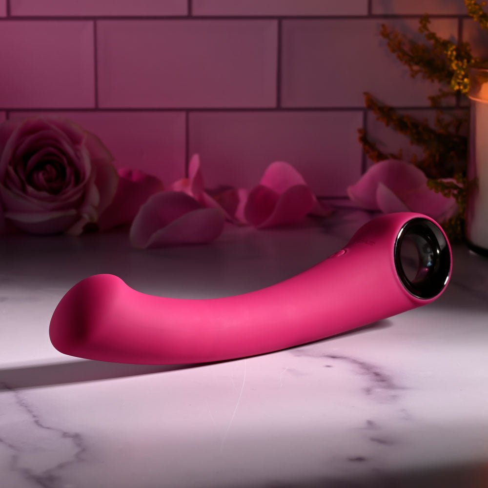 Evolved PLEASURE CURVE - Pink 19 cm Vibrator - VIBRATORS