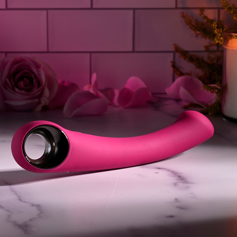 Evolved PLEASURE CURVE - Pink 19 cm Vibrator - VIBRATORS