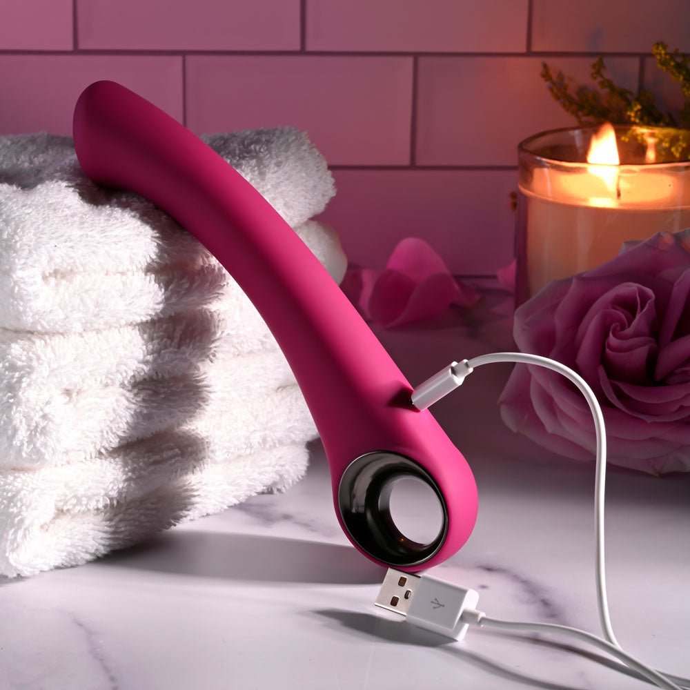 Evolved PLEASURE CURVE - Pink 19 cm Vibrator - VIBRATORS