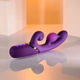 Evolved PLEASURE PUFF - Purple 24.1 cm Inflatable Rabbit Vibrator - VIBRATORS