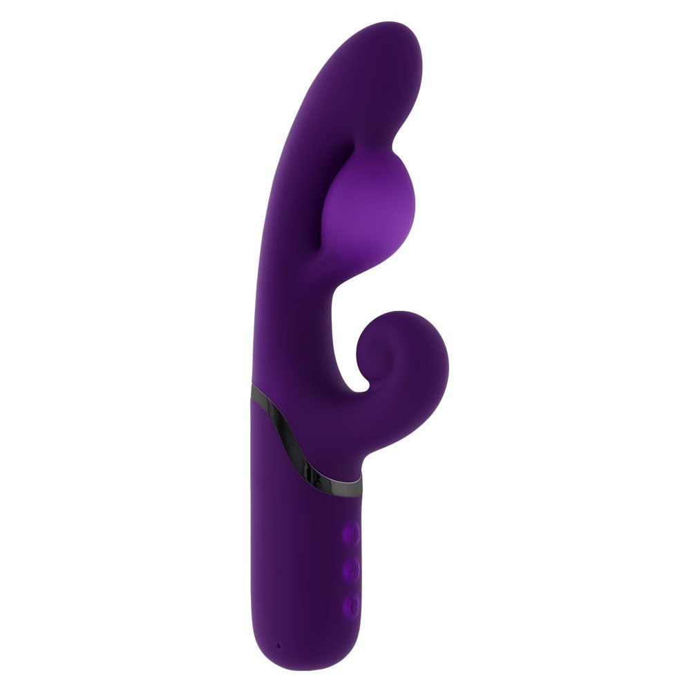 Evolved PLEASURE PUFF - Purple 24.1 cm Inflatable Rabbit Vibrator - VIBRATORS