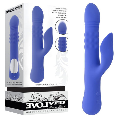 Evolved POP GOES THE O - Thrusting & Bulging Rabbit Vibrator - VIBRATORS