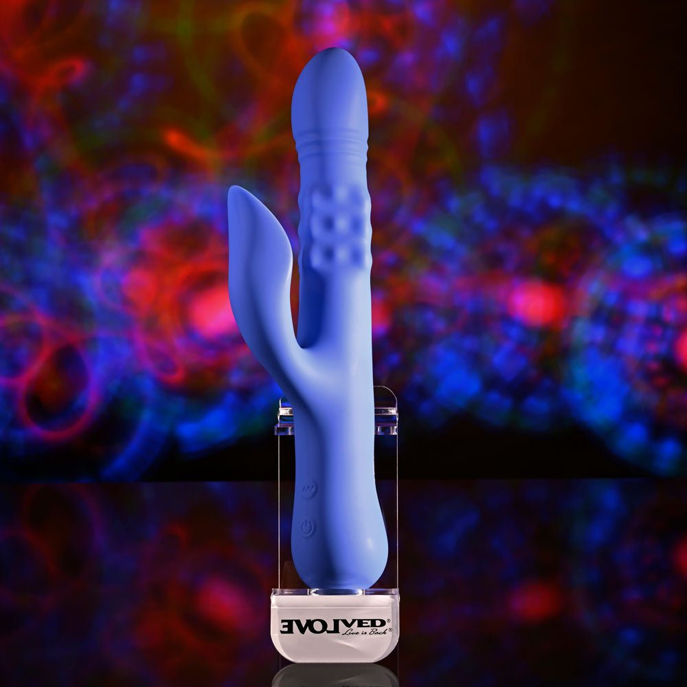 Evolved POP GOES THE O - Thrusting & Bulging Rabbit Vibrator - VIBRATORS