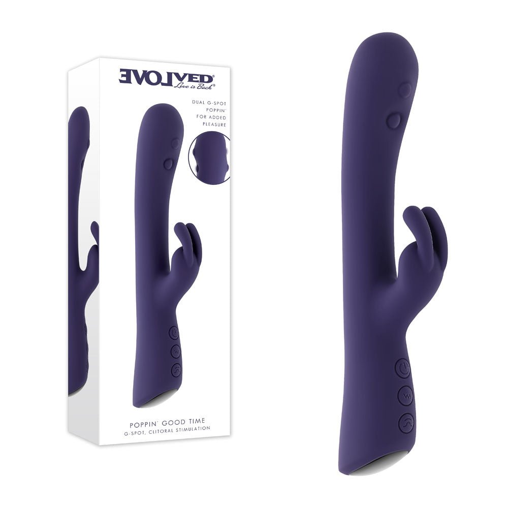 Evolved Poppin Good Time Rabbit Vibrator - VIBRATORS
