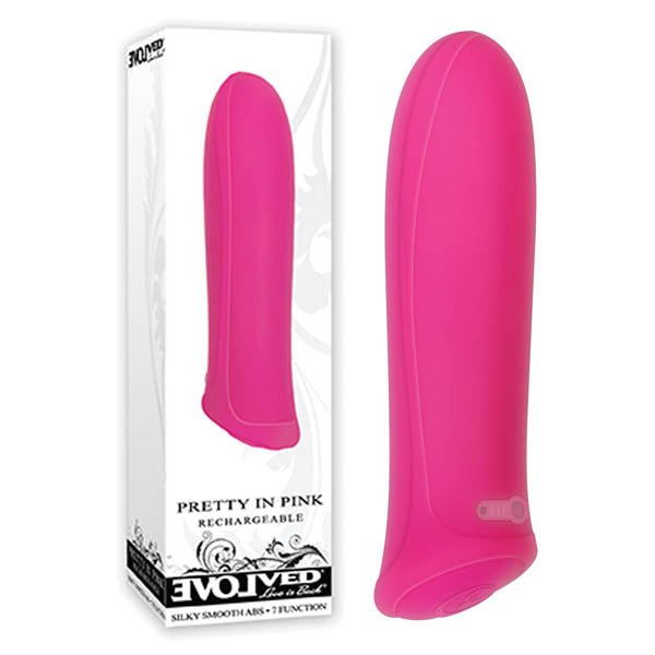 Evolved Pretty In Pink - Pink 8.6 cm (3.4'') USB Rechargeable Bullet - BULLETS & EGGS