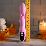 Evolved Push The Button Pink 23.5cm Rabbit Vibrator G Spot - VIBRATORS