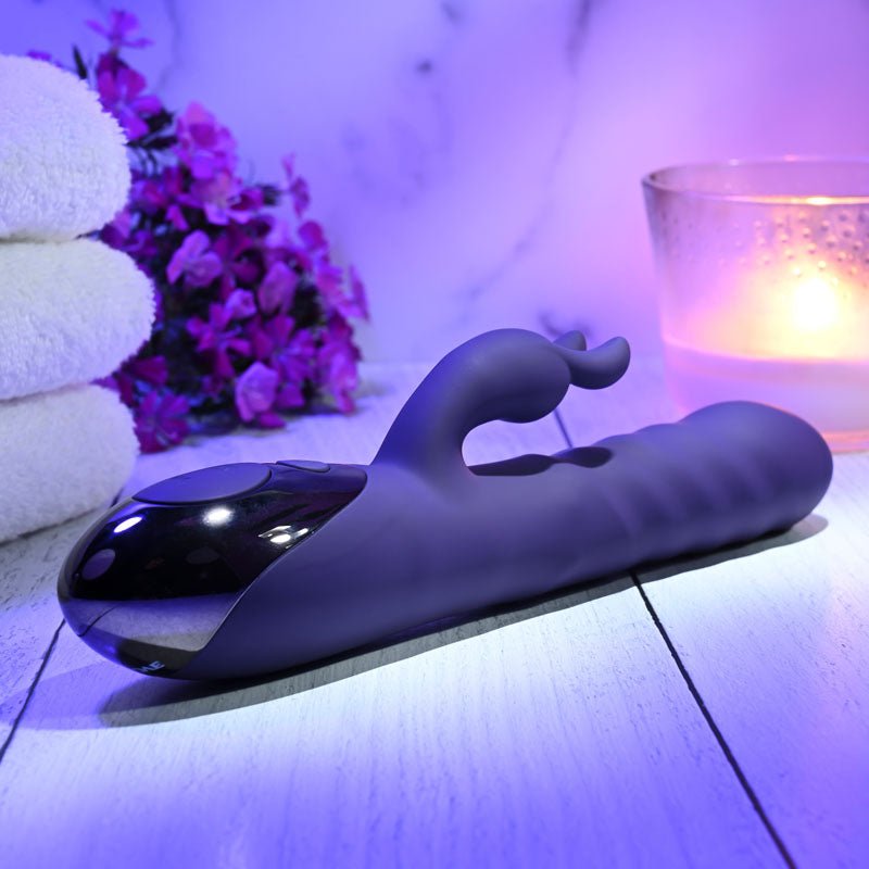 Evolved RASCALLY RABBIT - Purple 22.9 cm USB Rechargeable Rabbit Vibrator - VIBRATORS - RABBIT