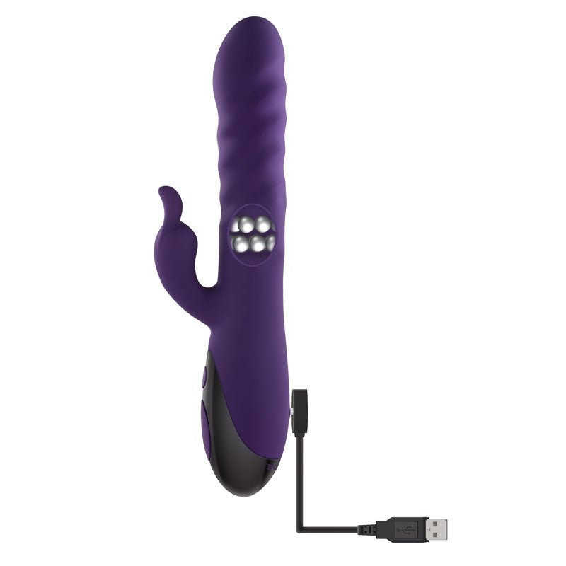 Evolved RASCALLY RABBIT - Purple 22.9 cm USB Rechargeable Rabbit Vibrator - VIBRATORS - RABBIT