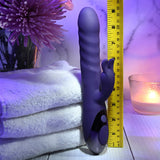 Evolved RASCALLY RABBIT - Purple 22.9 cm USB Rechargeable Rabbit Vibrator - VIBRATORS - RABBIT