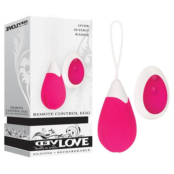 Evolved Remote Control Egg - Pink USB Rechargeable Egg with Wireless Remote Control - BULLETS & EGGS