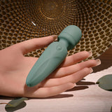 Evolved RUMBLE WAND - Olive Green Mini Massage Wand - VIBRATORS
