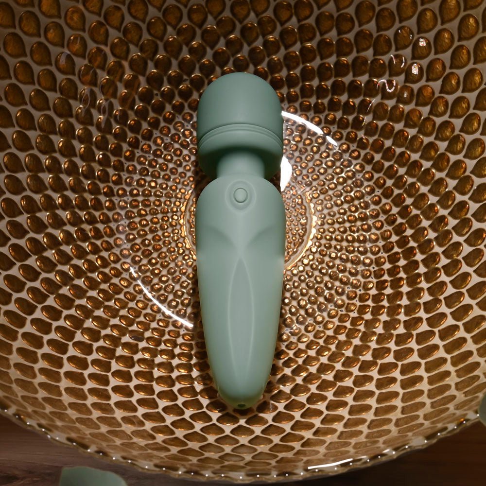 Evolved RUMBLE WAND - Olive Green Mini Massage Wand - VIBRATORS