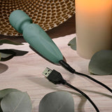 Evolved RUMBLE WAND - Olive Green Mini Massage Wand - VIBRATORS