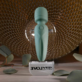 Evolved RUMBLE WAND - Olive Green Mini Massage Wand - VIBRATORS