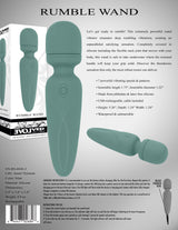 Evolved RUMBLE WAND - Olive Green Mini Massage Wand - VIBRATORS