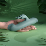 Evolved Satin Swirl Rabbit Vibrator 23cm Swirling Head - VIBRATORS