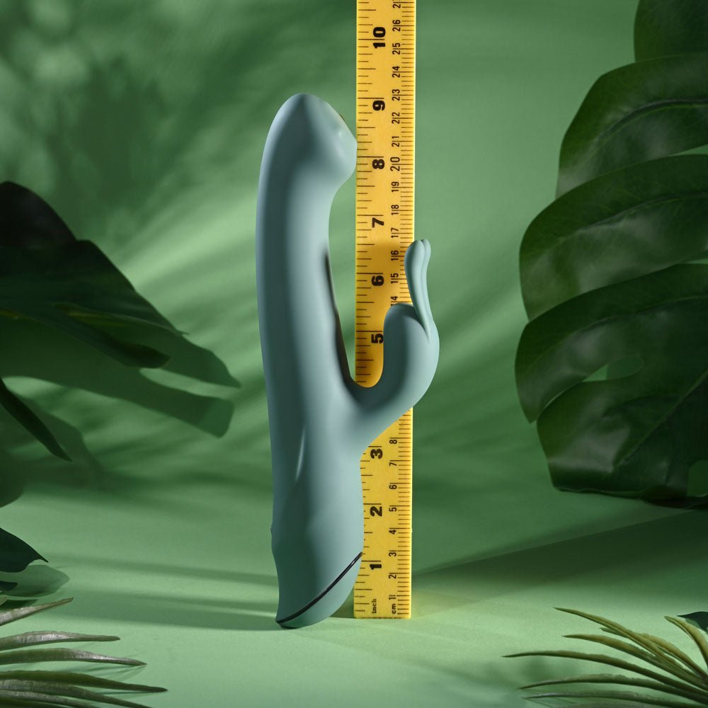 Evolved Satin Swirl Rabbit Vibrator 23cm Swirling Head - VIBRATORS