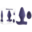 Evolved Starburst Purple Rechargeable Vibrating Butt Plug With Wireless Remote - ANAL TOYS