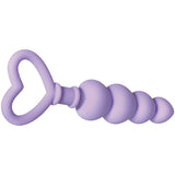 Evolved Sweet Treat - Purple 11.5 cm Beaded Butt Plug with Handle - Anal Toys