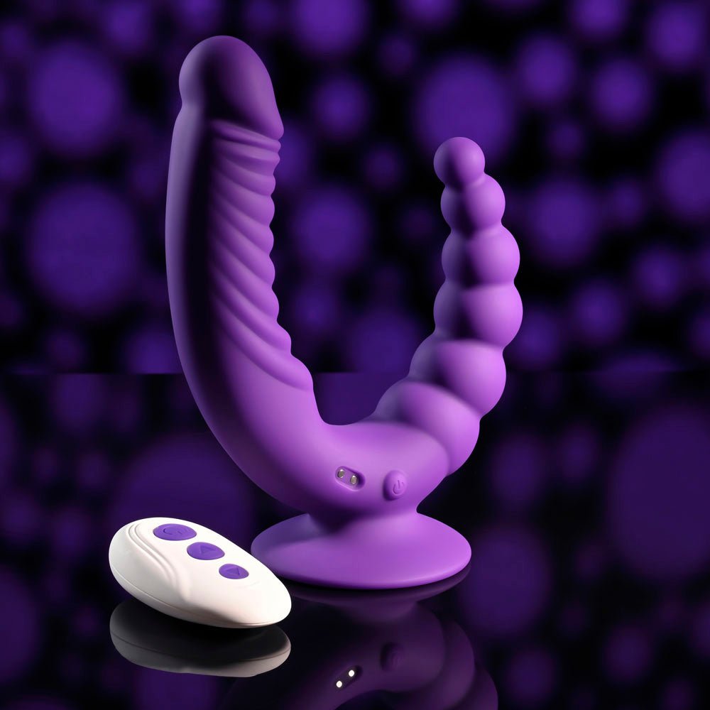 Evolved THE RIDER - Double Ended Vibrator with Wireless Remote - VIBRATORS
