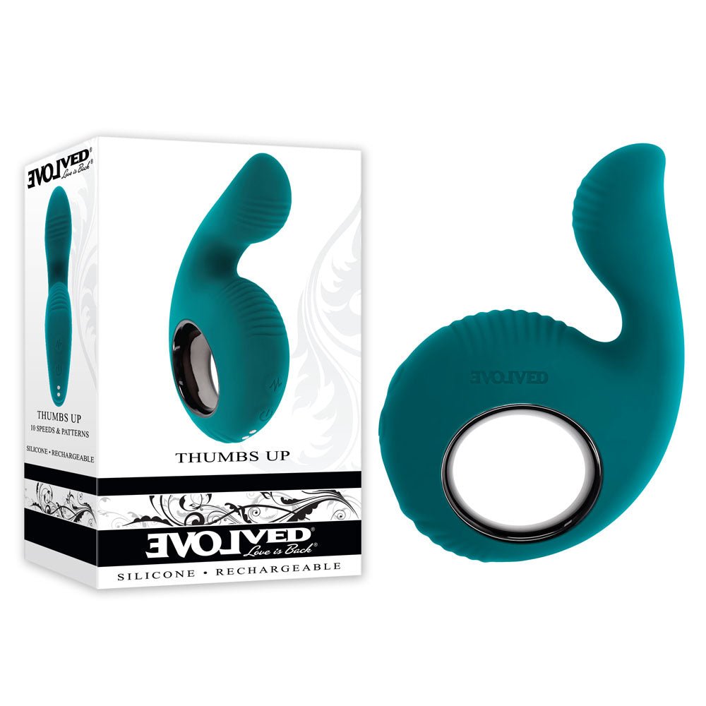 Evolved THUMBS UP - Green USB Rechargeable Stimulator - STIMULATORS