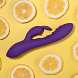Evolved WAVY RABBIT - Purple 20.6 cm USB Rechargeable Rabbit Vibrator - VIBRATORS