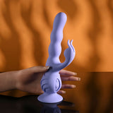 Evolved Wiggly Bunny Rabbit Vibrator With Suction Base - VIBRATORS