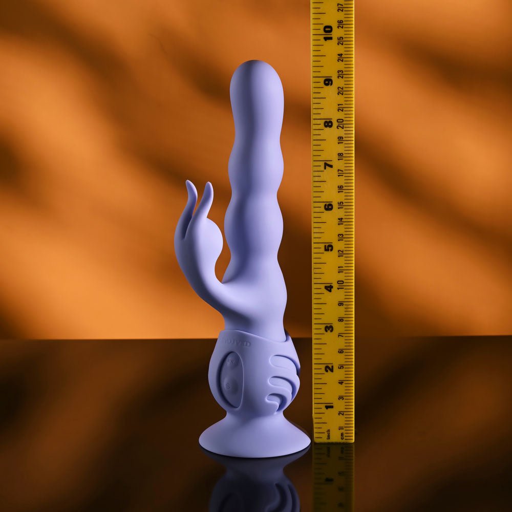 Evolved Wiggly Bunny Rabbit Vibrator With Suction Base - VIBRATORS