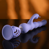 Evolved Wiggly Bunny Rabbit Vibrator With Suction Base - VIBRATORS