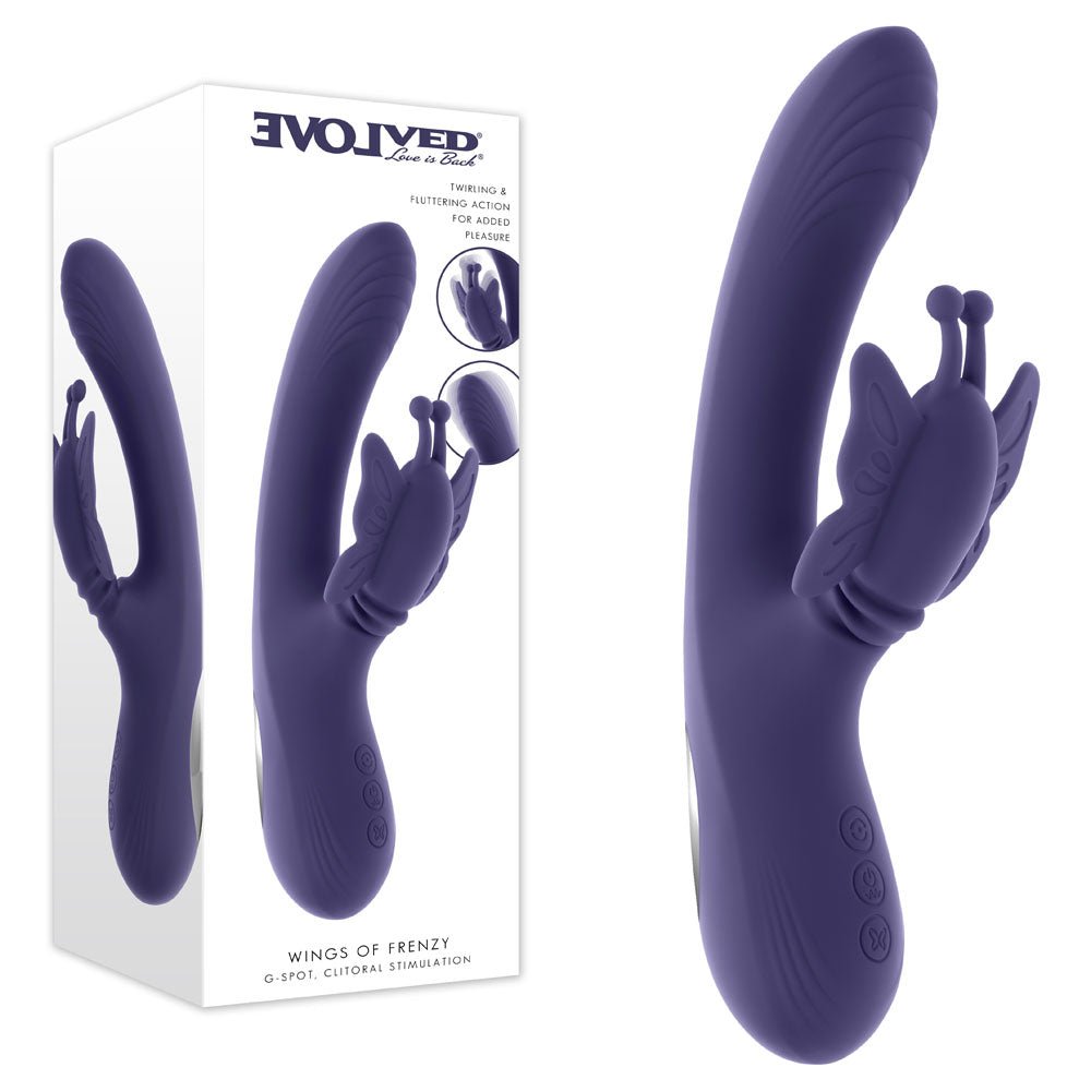 Evolved Wings of Frenzy USB Rechargeable Butterfly Vibrator For Her - VIBRATORS