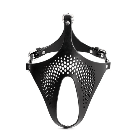 Ex Machina Genuine Leather Mask Black - Adult Toys