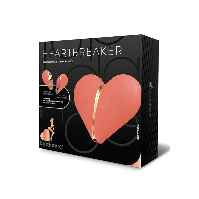 LAPDANCE Heartbreaker - Pink USB Rechargeable Pulsating & Licking Stimulators