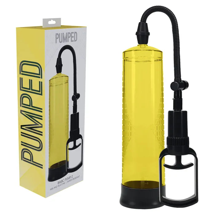 PUMPED Basic Pump 2 - Yellow - Yellow Penis Pump