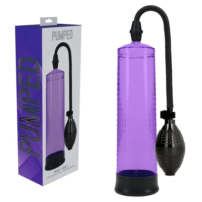 PUMPED Basic Pump 1 - Purple - Purple Penis Pump