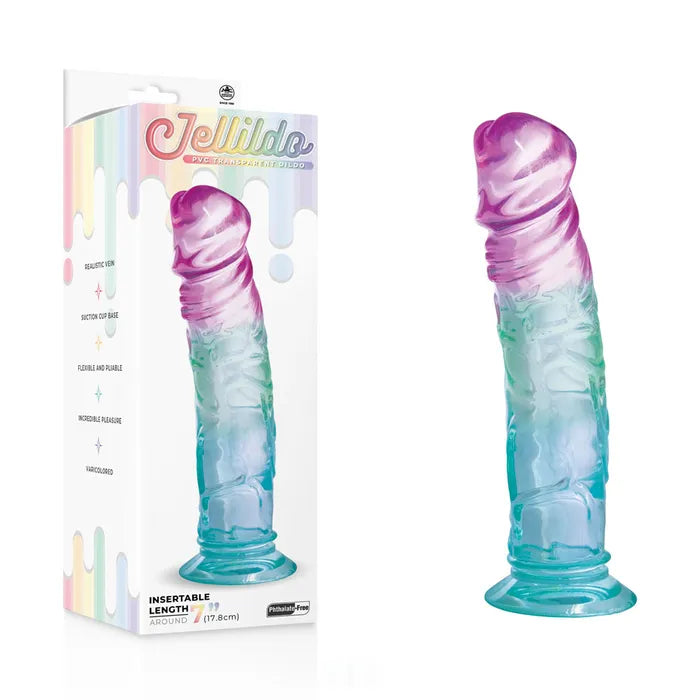 Jellido 18cm Dildo - Clear Coloured