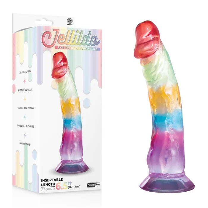 Jellido 16.5cm Dildo - Clear Coloured