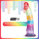 Jellido 16.5cm Dildo - Clear Coloured