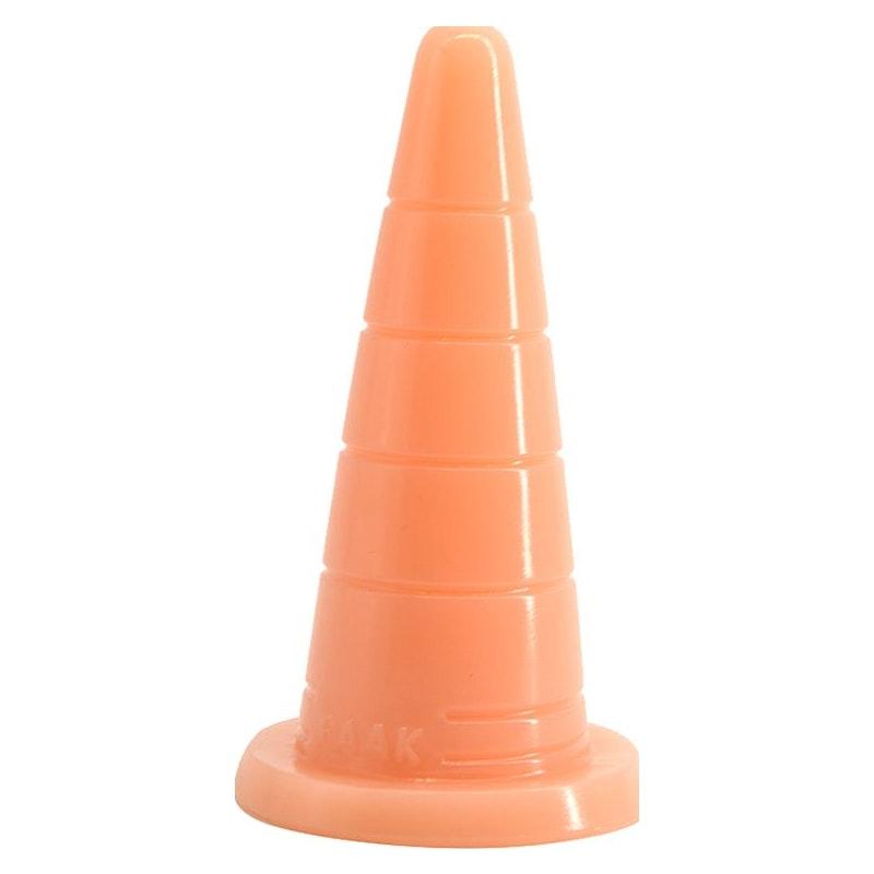 FAAK Hat Anal Plug - Flesh Colored PVC Soft Anal Toy - 18.5 x 5.5cm - Adult Toys