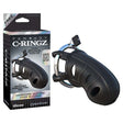 Fantasy C - ringz Hardcore Silicone Cock Blocker - Black Cock Cage - BONDAGE - TOYS