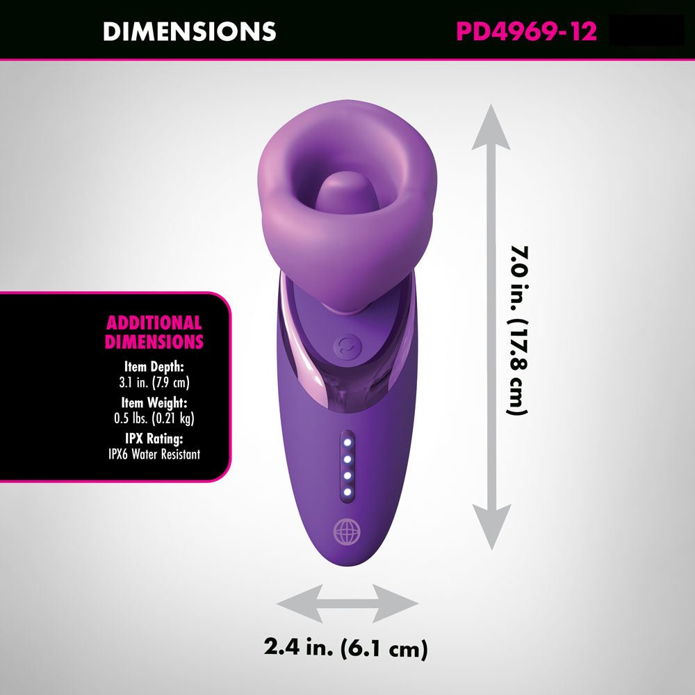 Fantasy For Her Pleasure Sucker - Sucking, Licking & Vibrating Stimulator - STIMULATORS