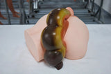 Fantasy Horse Tail Platinum Silicone Sex Torso With Dual Open Ends - Sex Doll