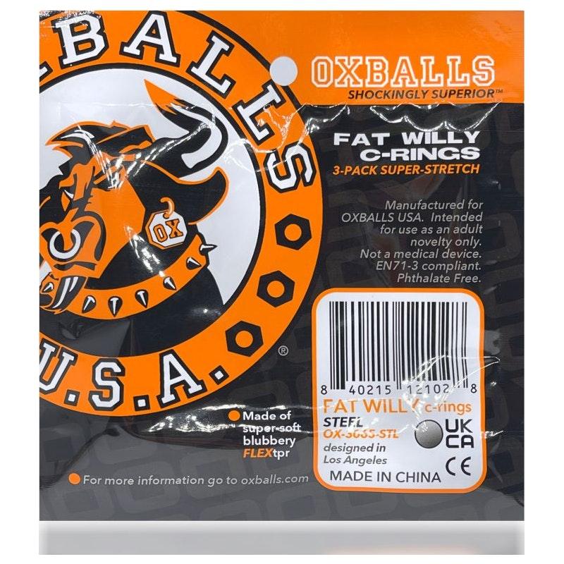 Fat Willy 3 Pc Jumbo Cockrings Orange - Adult Toys