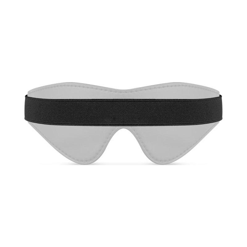 Faux Leather Blindfold Black - Adult Toys