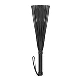 Faux Leather Flogger Black - Adult Toys
