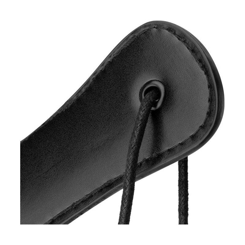 Faux Leather Paddle Black - Adult Toys