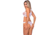 Festival Flirt 2 Pc Bra Set White - Naughty by Nature Adult Store