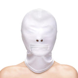 Fetish & Fashion - Zippered Mouth Hood - White - Naughty by Nature Adult Store