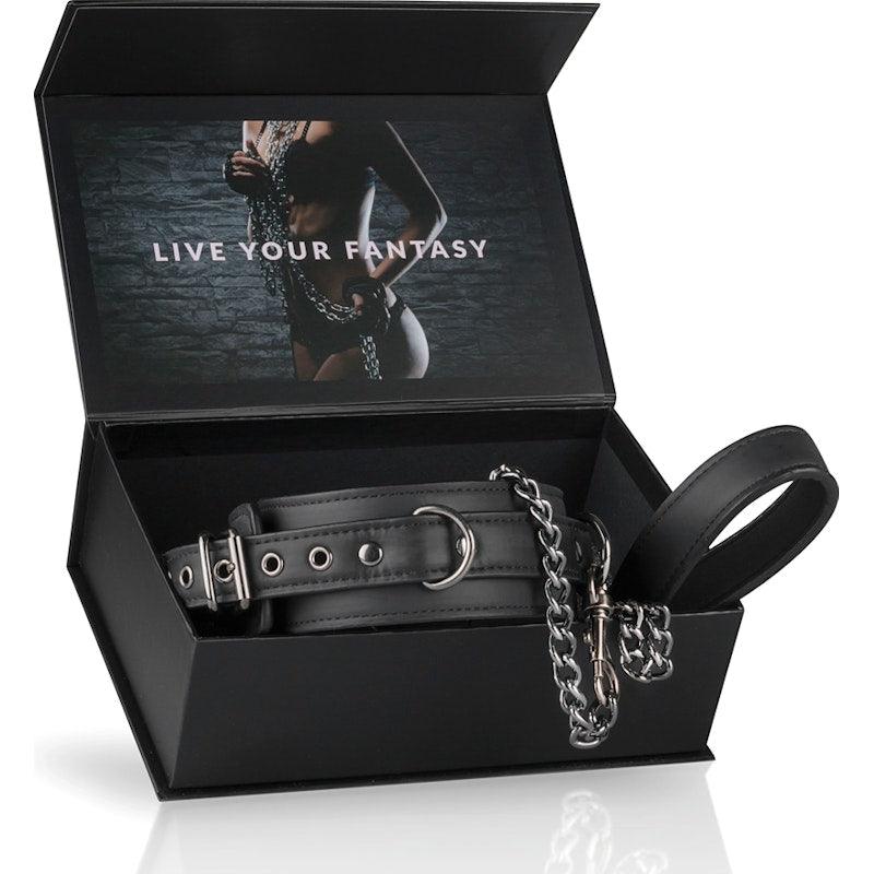 Fetish collar With Leash - Adult Toys