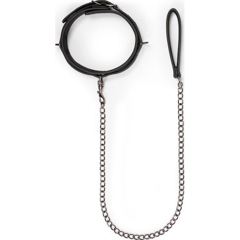 Fetish collar With Leash - Adult Toys