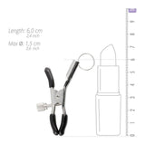 Fetish Collection Adjustable Metal Screw Nipple Clamps with Rings - Adult Toys